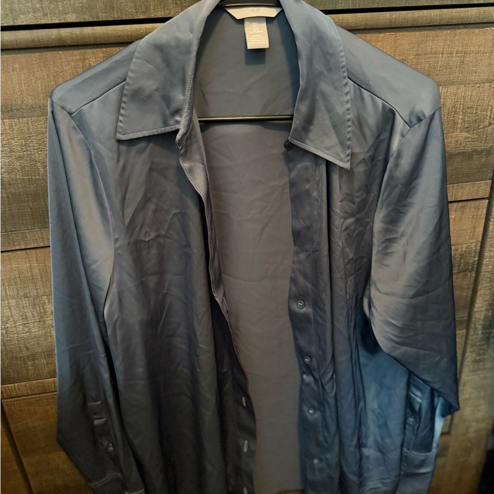 H&M Women’s Steel Blue Shirt